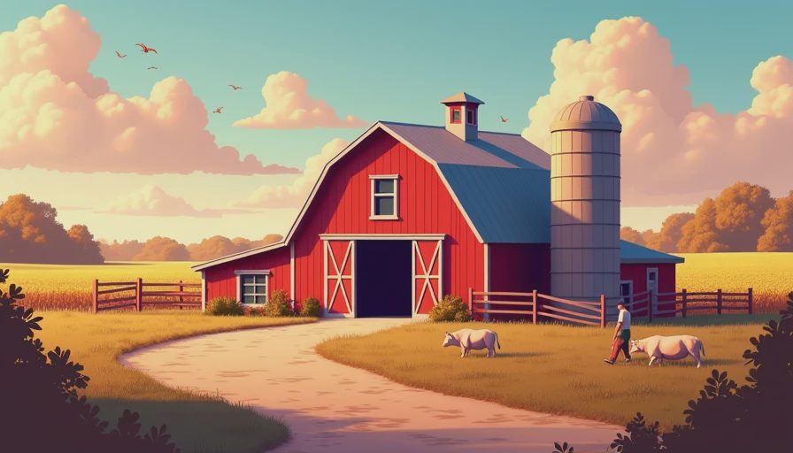 Illustration for stardew valley barn