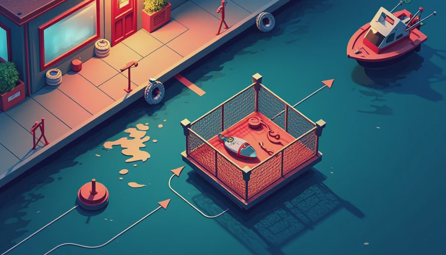 Illustration for crab pot